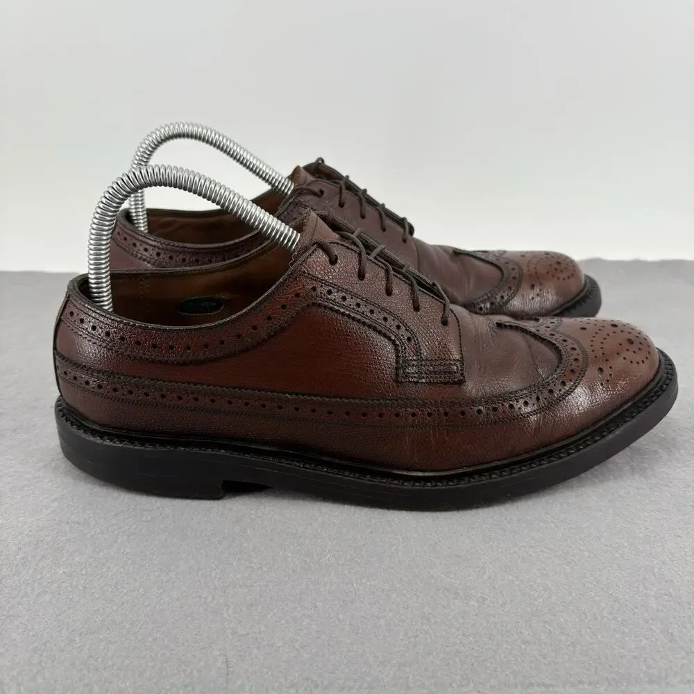 Florsheim Imperial Shoes Mens 7 D Brown Kenmoor Longwing Leather 93602 Vintage